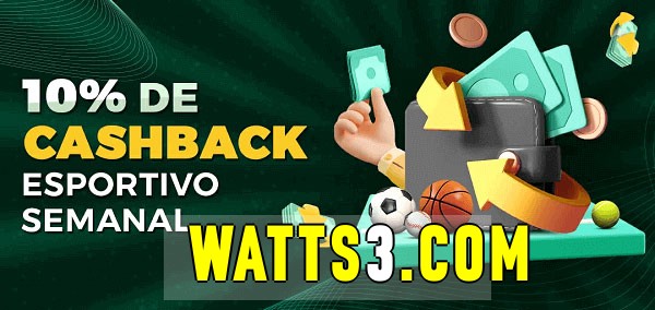 10% de bônus de cashback na watts 